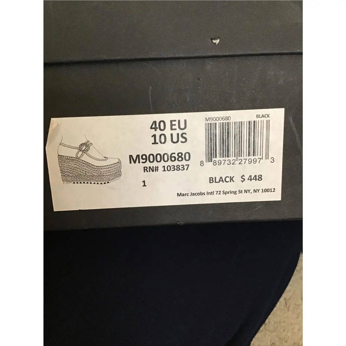 Marc Jacobs shoes - M9000680 - 103837 - Black, Manufacturer: Black (UPC: 0889732279973) 8