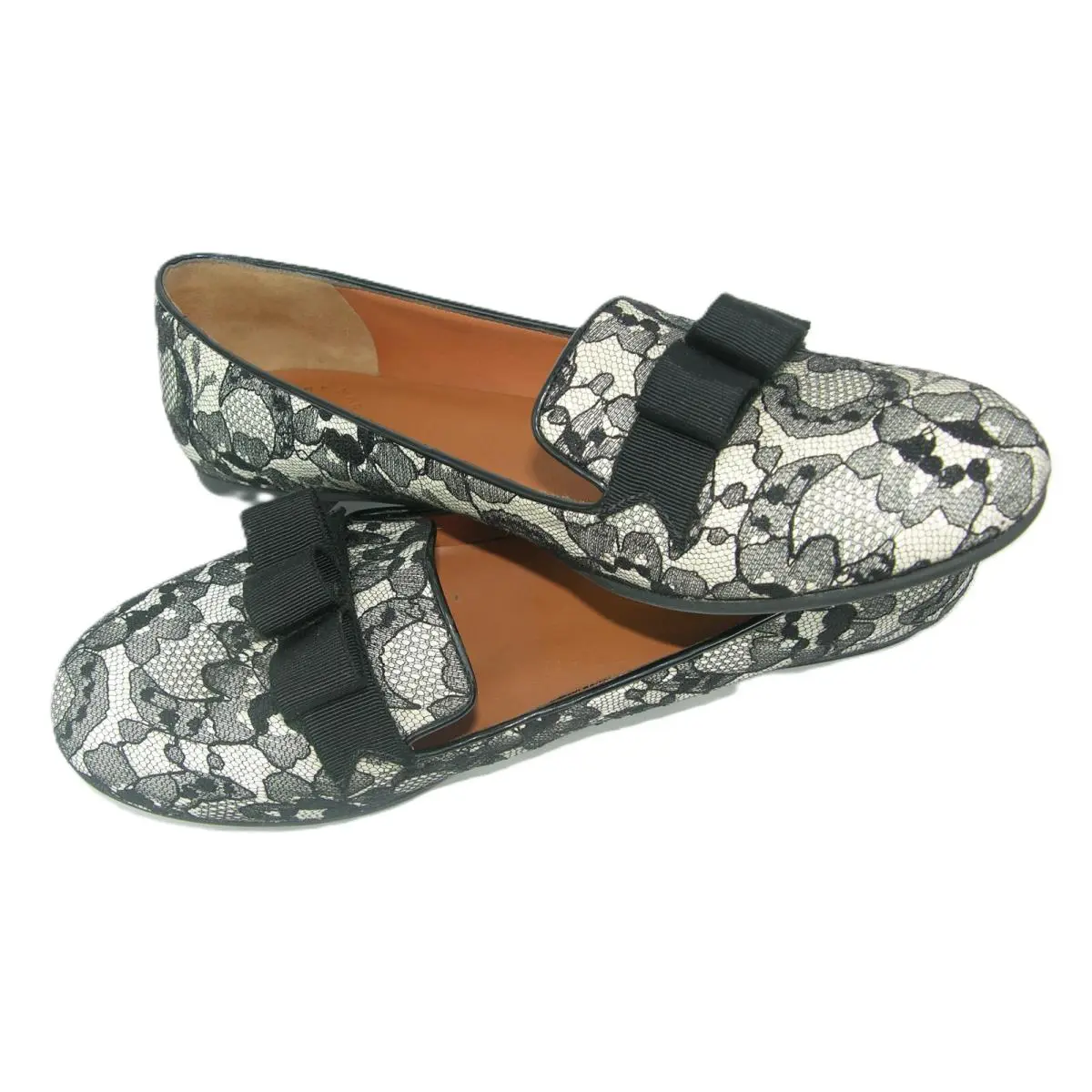 Marc  Size 7.5 Black Lace Ballet Dress Flat Slip On Shoes EU 37-5 by Marc Jacobs