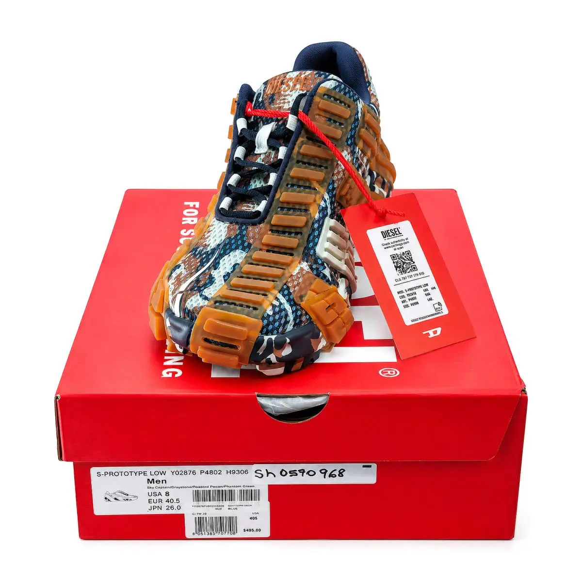 Diesel shoes - S-Prototype Low - Low - Y02876-P4802-H9306 - Blue / Brown / Cream / Multicolor 8