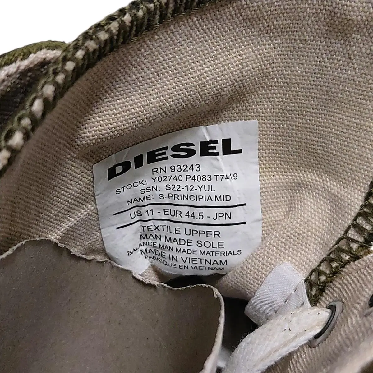 Diesel shoes - S-Principia Mid - Mid - Y02740 P4083 T7419 - Green 14