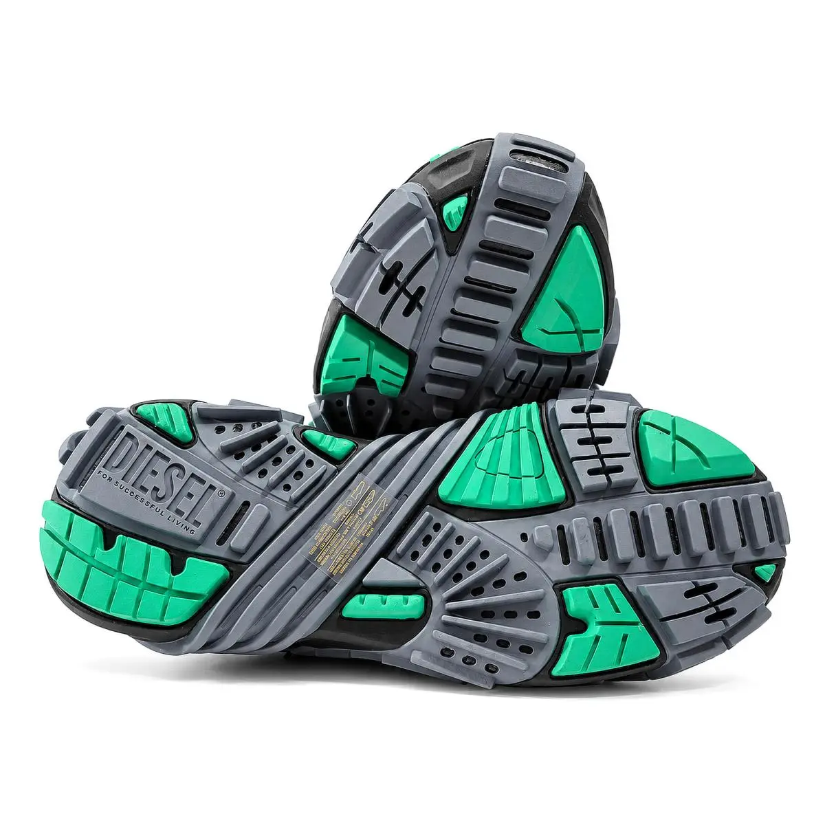 Diesel shoes - Diesel S-Prototype - Y02876-P4462-H9012 - Gray / Black / Mint Green 4