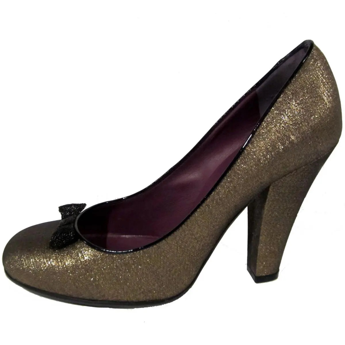 Marc  Bronze Taffeta Heels 39.5 9.5 Shoes Pumps Italy by Marc Jacobs