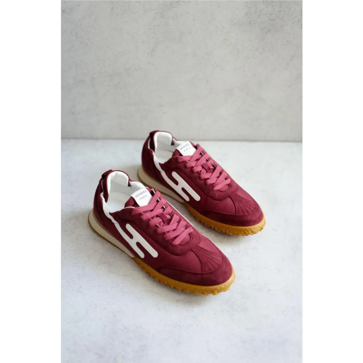 Hermes shoes - Jet Sneaker - Jet Sneaker - AS0283 - Rose Lie De Vin 17