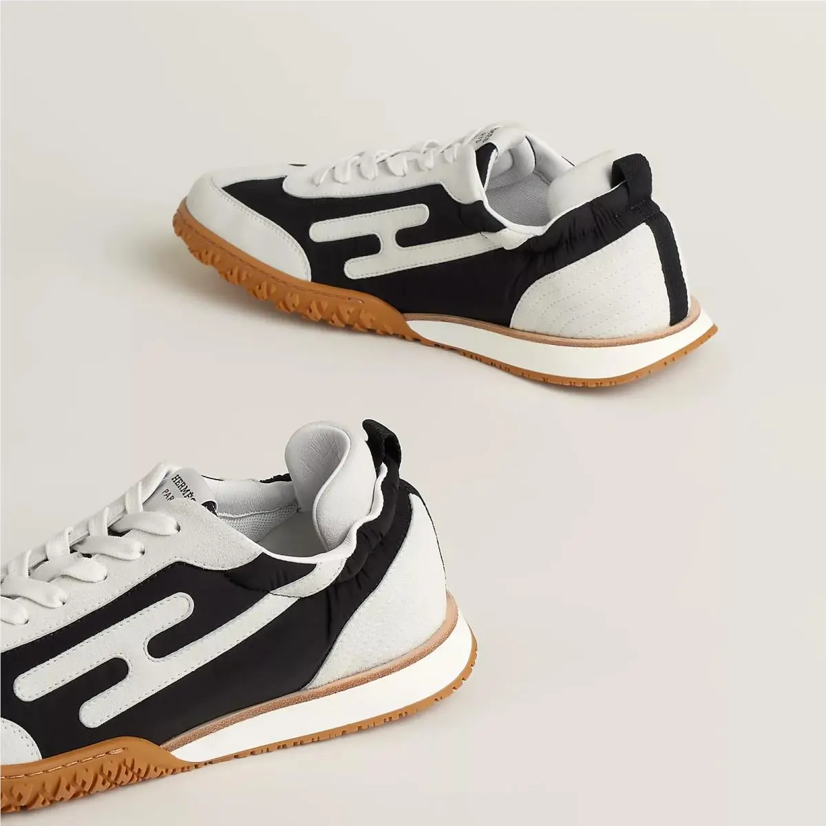 Hermes shoes - HERMES JET - JET - H242923ZH - Black / White 3