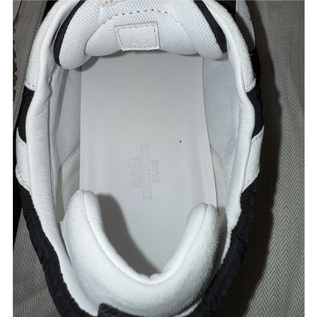 Hermes shoes - HERMES JET - JET - H242923ZH - Black / White 14