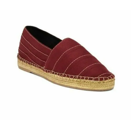 Womens Red Wine Espadrille Slip On Gold Sole Platform Flats Sz 8 by Marc Jacobs