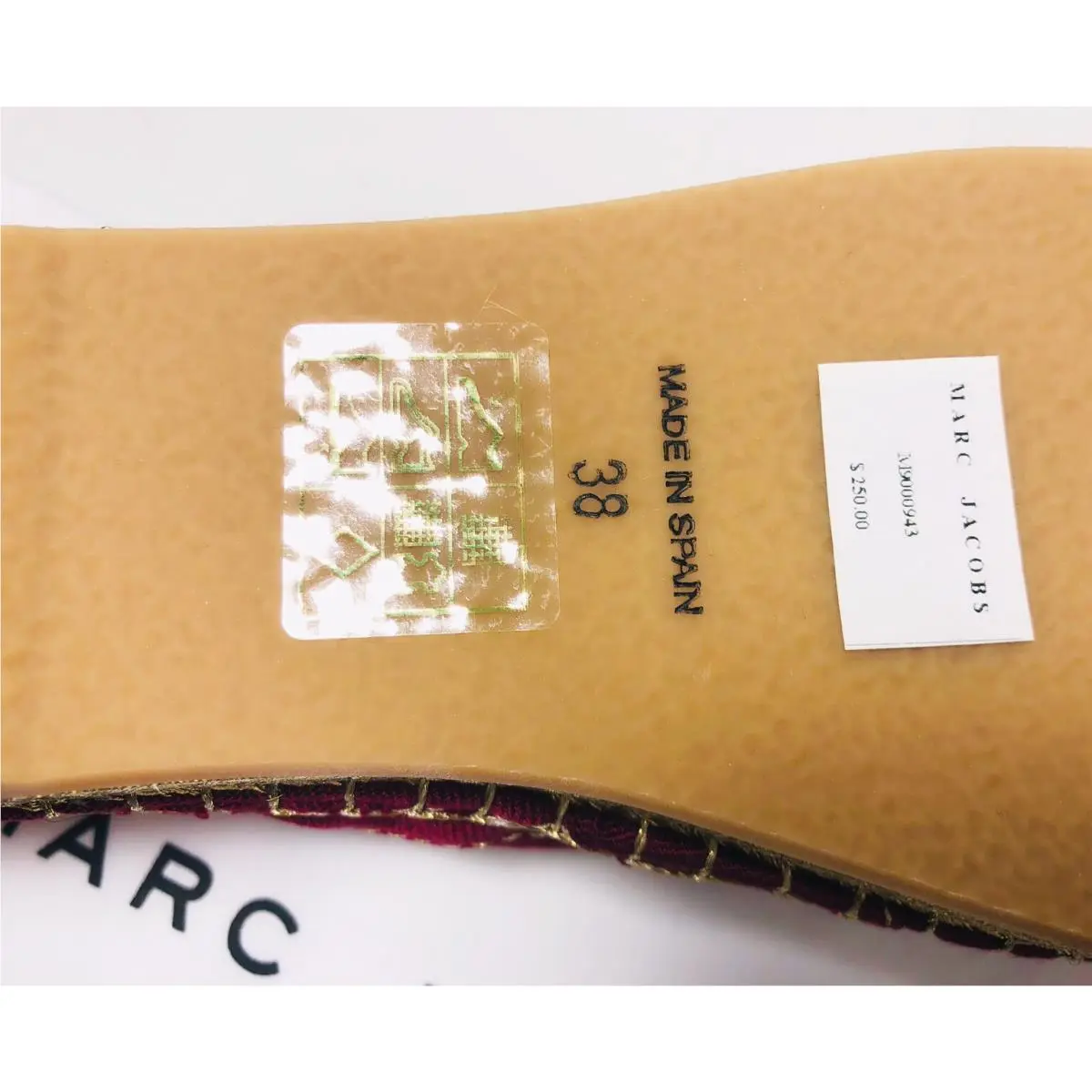 Marc Jacobs shoes - Gold Sienna Espadrille flats - Gold Sienna Espadrille flats - Red (UPC: 889732536946) 3