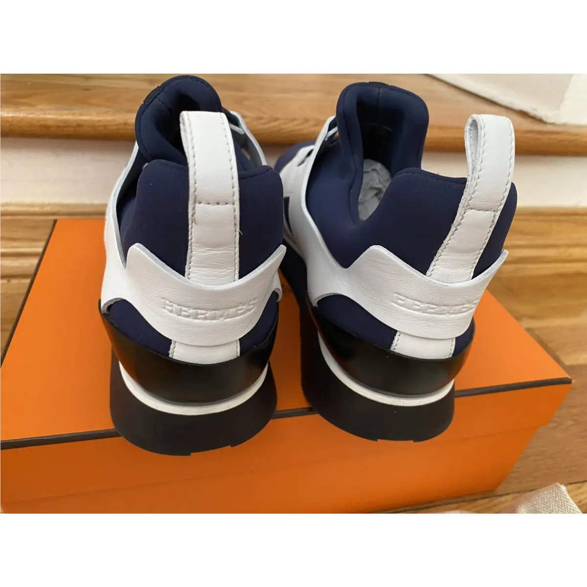 Hermes shoes - Mrine/white/black 1