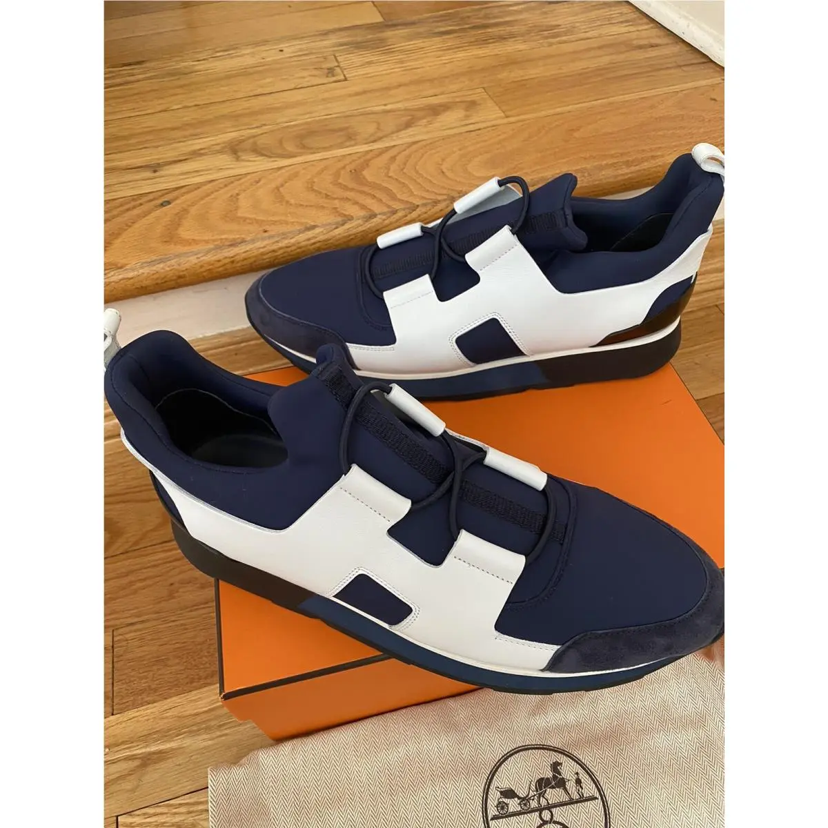 Hermes shoes - Mrine/white/black 5