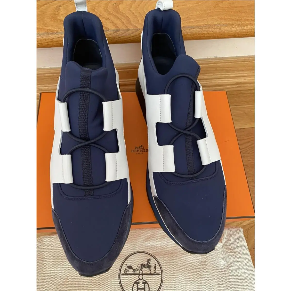 Hermes shoes - Mrine/white/black 6