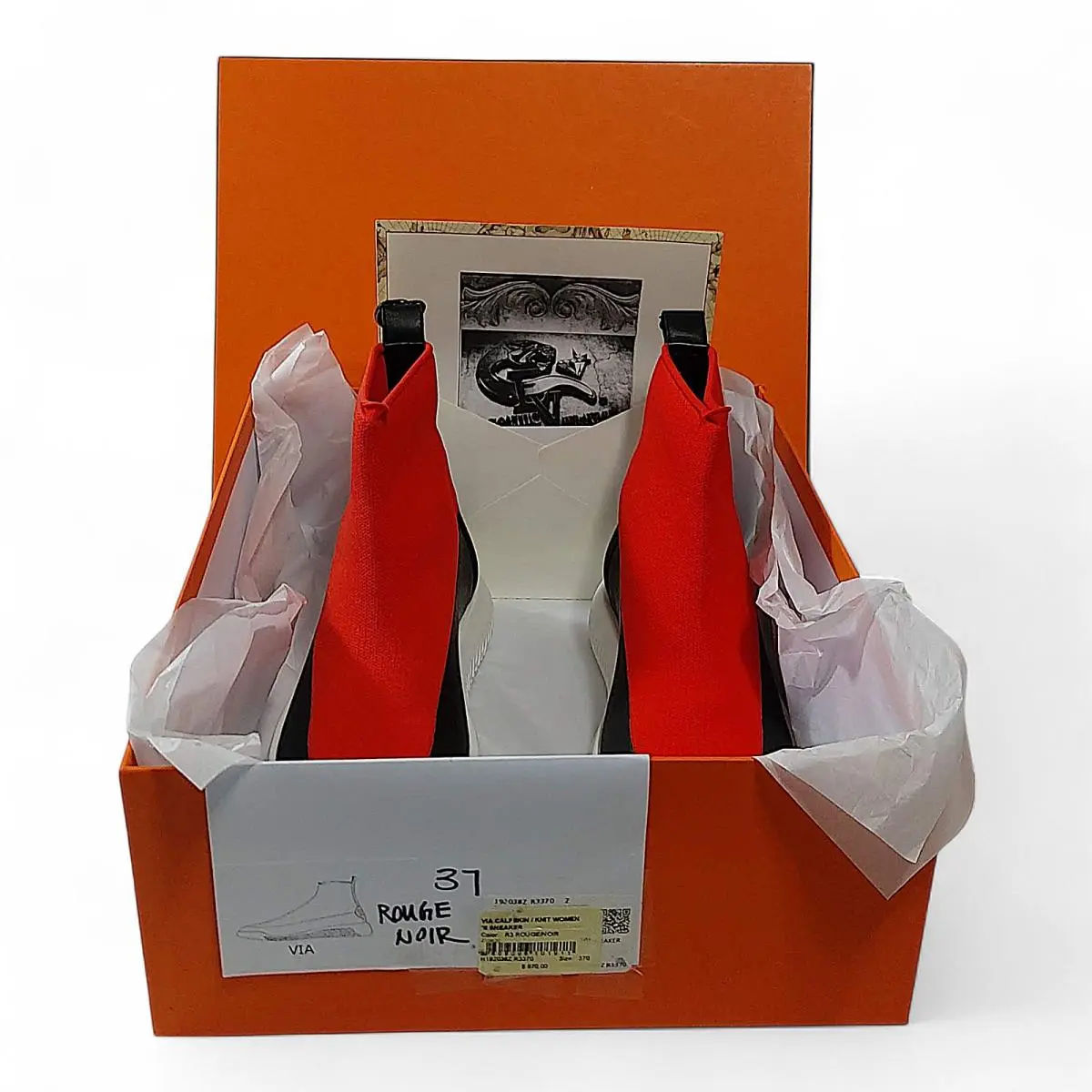 Hermes shoes - Via - Via - H192038Z - Red/Black 8
