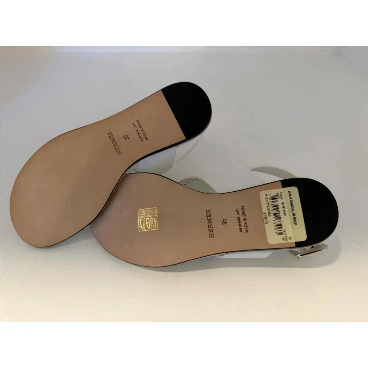 Hermes shoes - White (UPC: 3609091308766) 1