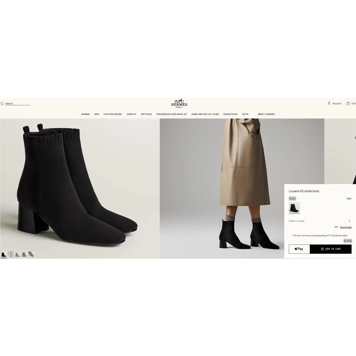 Hermes shoes - Hermes Vol Vert - Vol Vert - Black 1