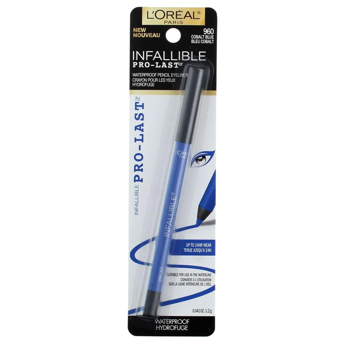 4 Pack L`oreal Paris Infallible Pro-last Eyeliner Pencil Cobalt Blue 960 by L'Oréal