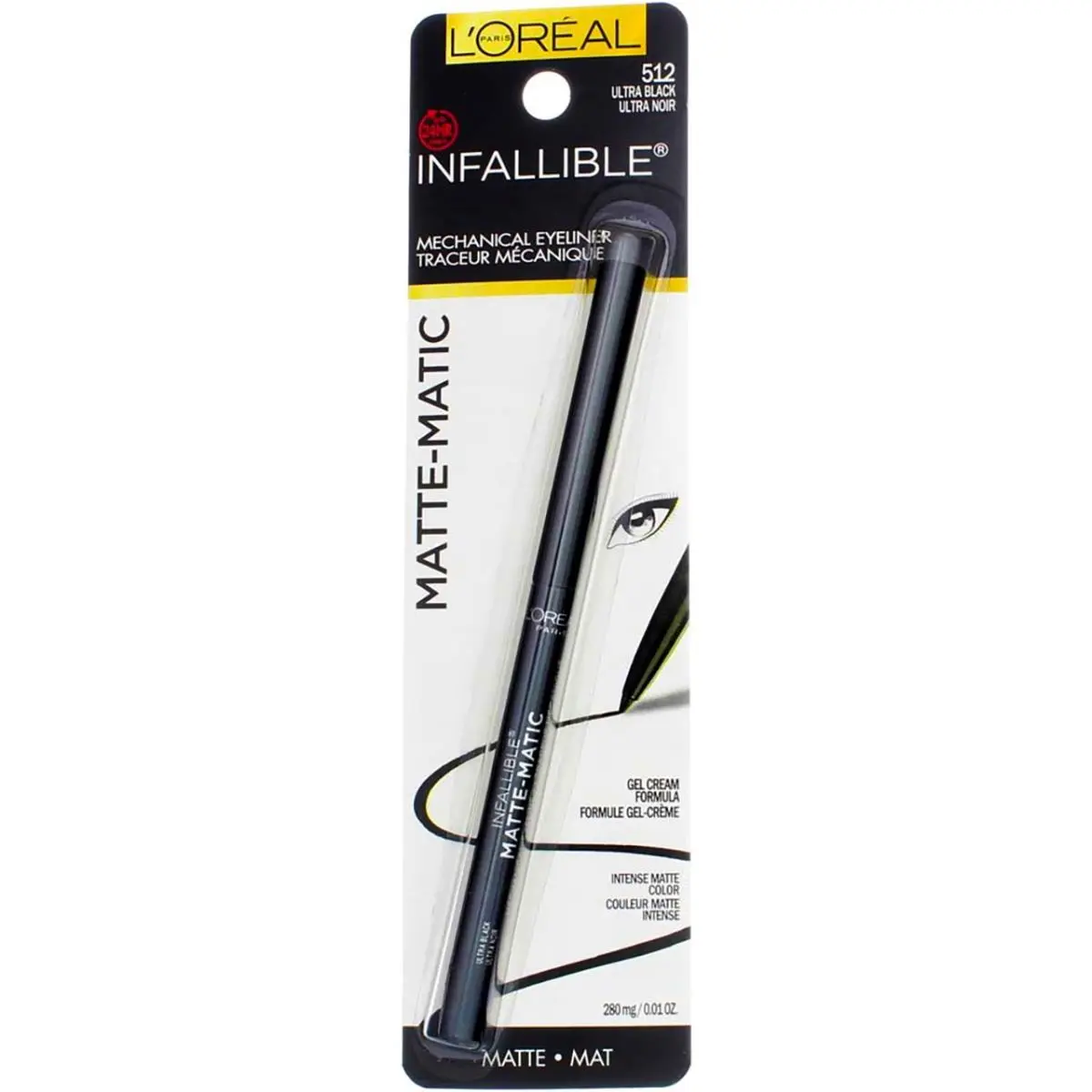 4 Pack L`oreal Paris Infallible Matte-matic Mechanical Eyeliner Ultra Black by L'Oréal