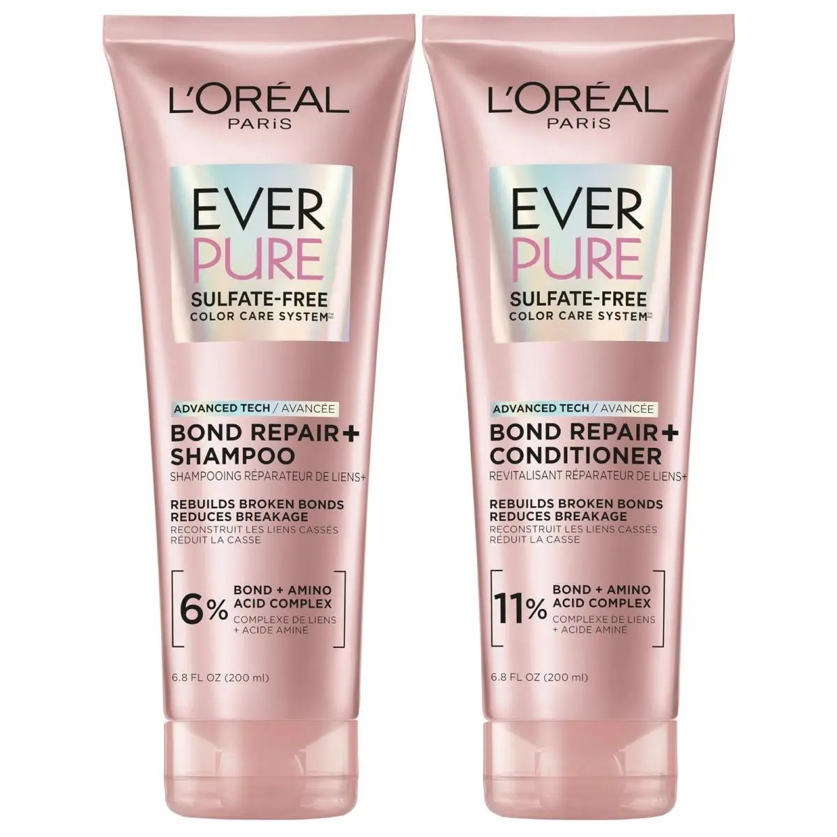 L`oreal Paris Sulfate Free Bond Repair+ Shampoo and Conditioner Set with Bond + by L'Oréal