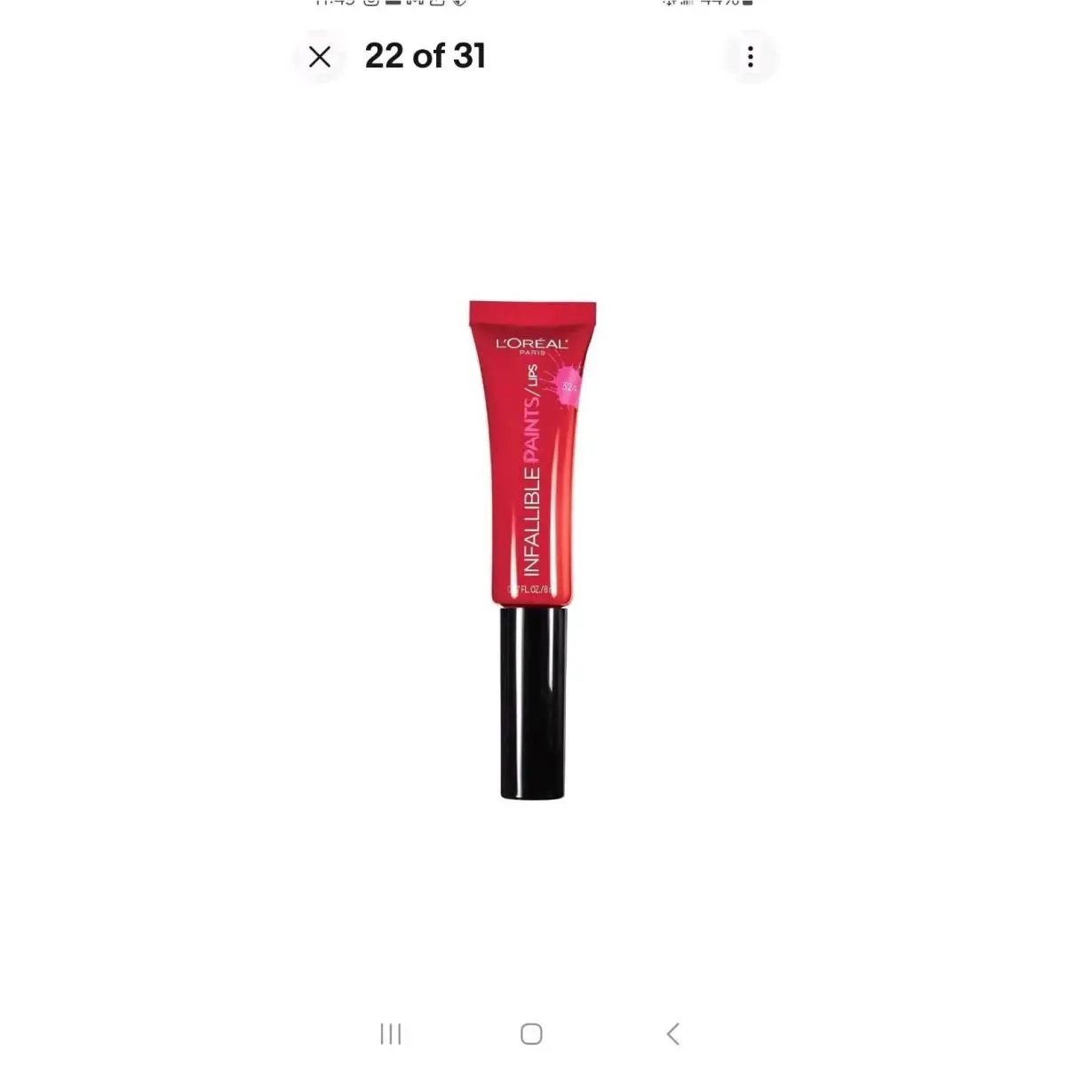 L`oreal Infallible Paints Lip Color 324 Red Diy Pack OF 15 by L'Oréal