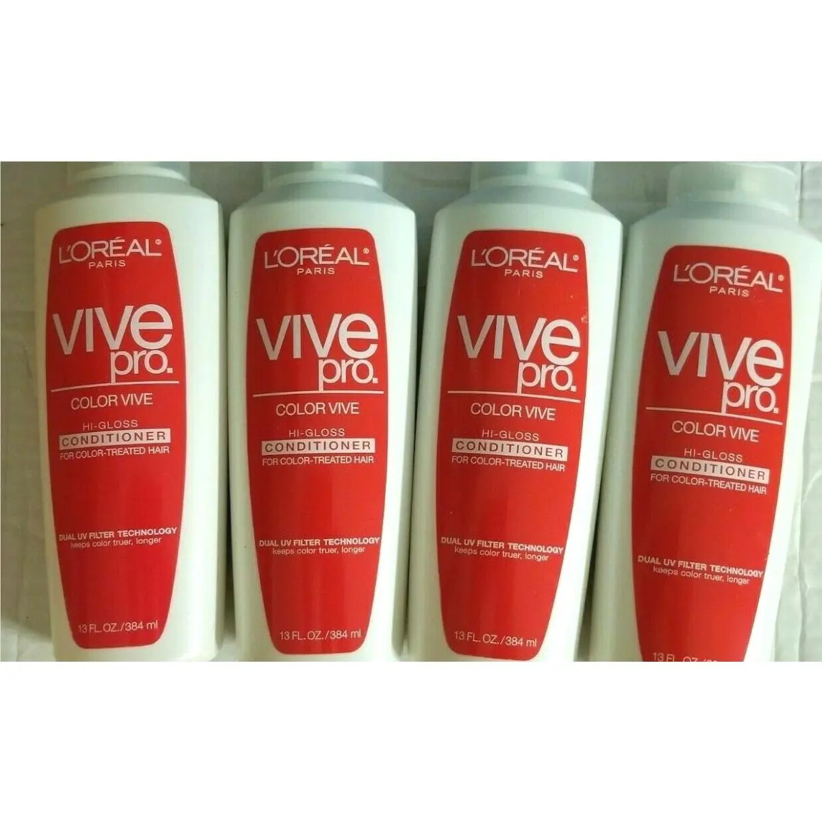 4x L`oreal Vive Pro Color Vive Hi Gloss Conditioner For Color Treated Hair 13oz by L'Oréal