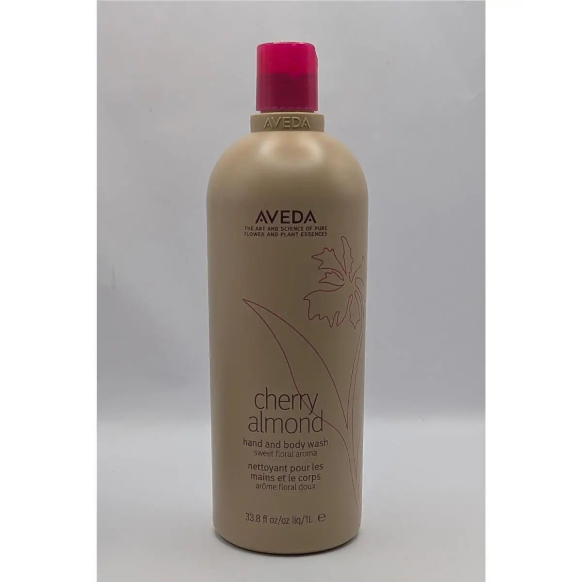 Cherry Almond Hand and Body Wash 33.8 oz 1 Liter by Aveda