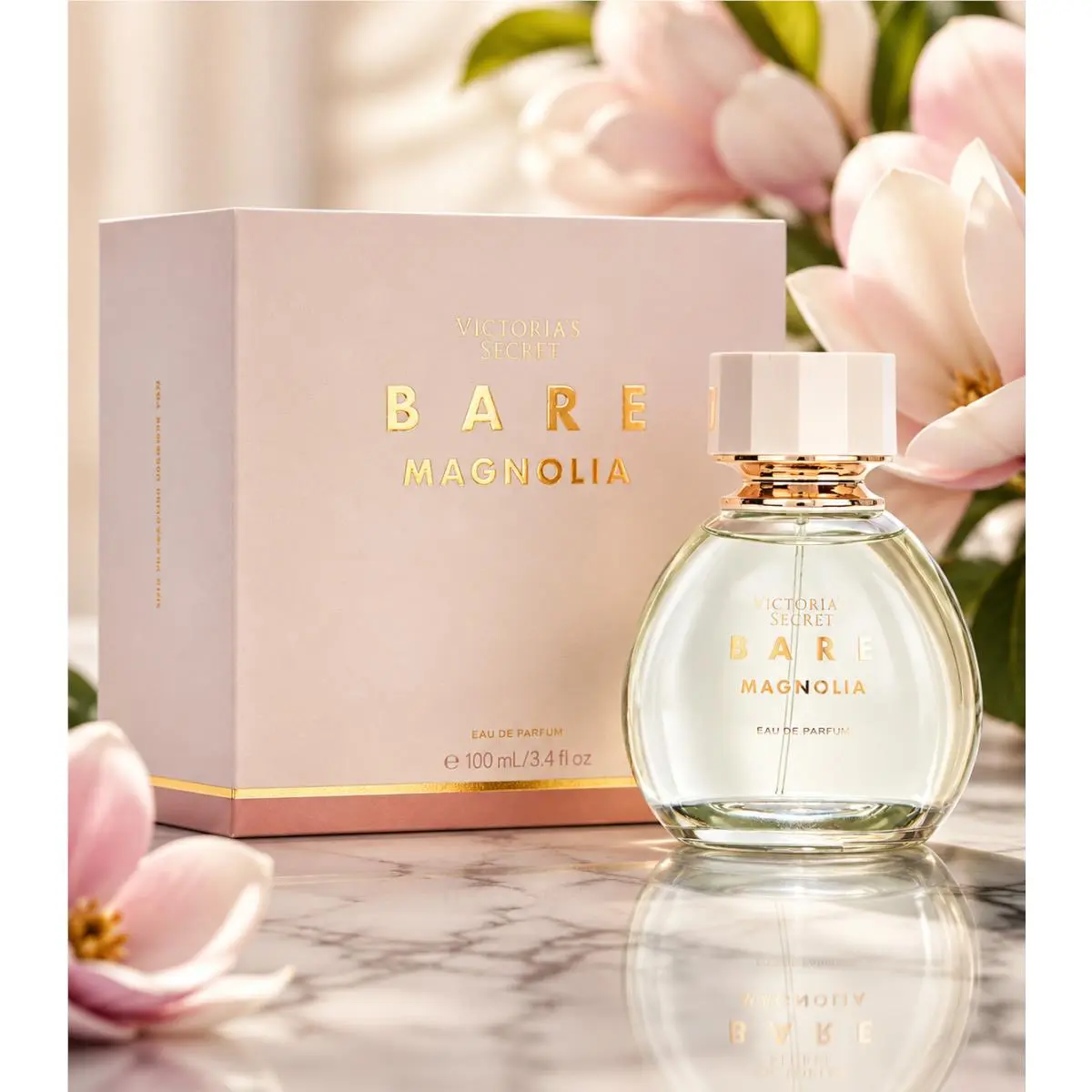 Bare Magnolia Perfume Victoria`s Secret 3.4 Oz 100 ml Edp Eau De Parfum Spray