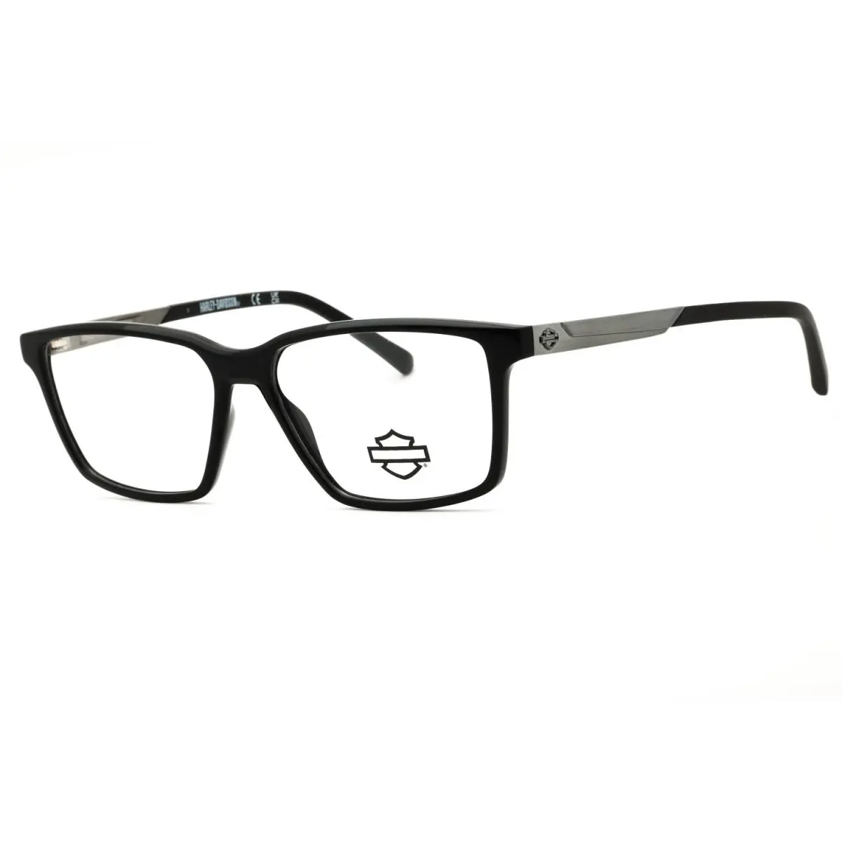 Harley-davidson HD50120 001 Shiny Black 57mm Men`s Eyeglasses