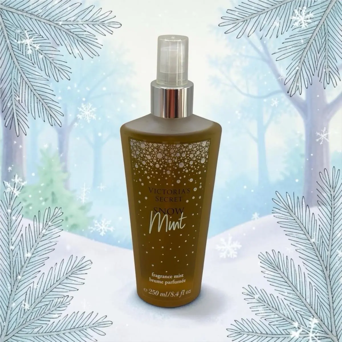 Victorias Secret Snow Mint Fragrance Body Mist Spray 8.4oz Rare Htf