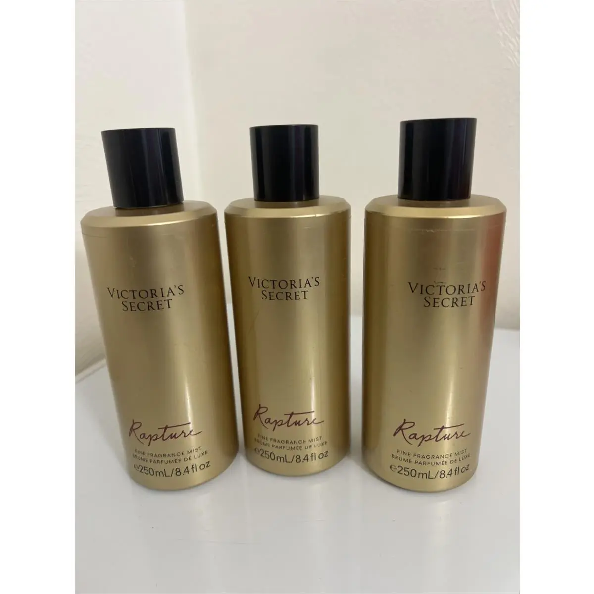 ⭐ 3 Pack Victoria`s Secret Rapture Fragrance Body Mist Spray 8.4oz/250m
