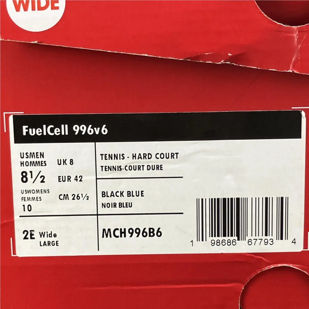 New Balance shoes - New Balance FuelCell 996v6 - FuelCell - MCH996B6 - Black/Blue/Gold 15