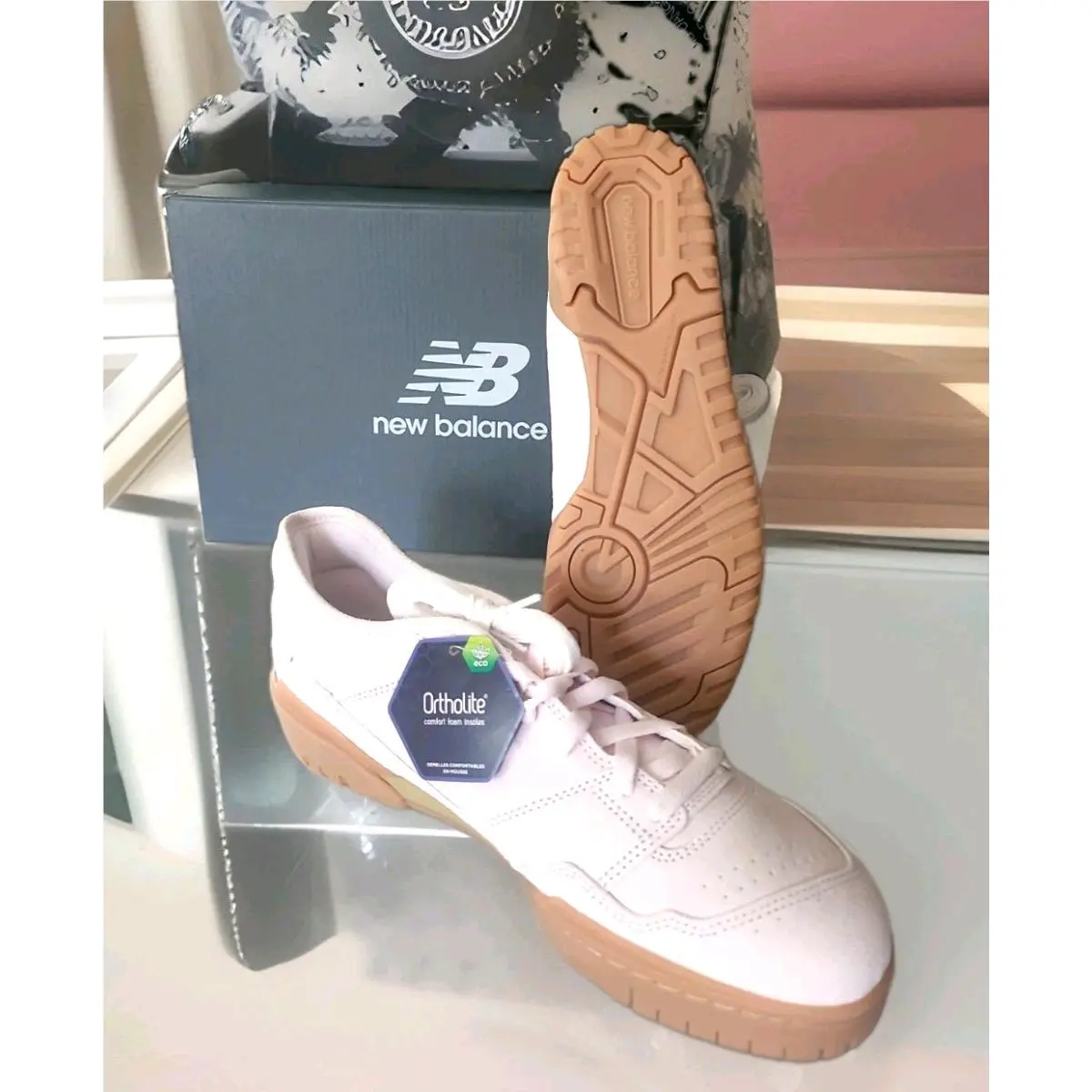 New Balance shoes - New Balance 550 - M550L7HW - PINK GREY (UPC: 198688609346) 3