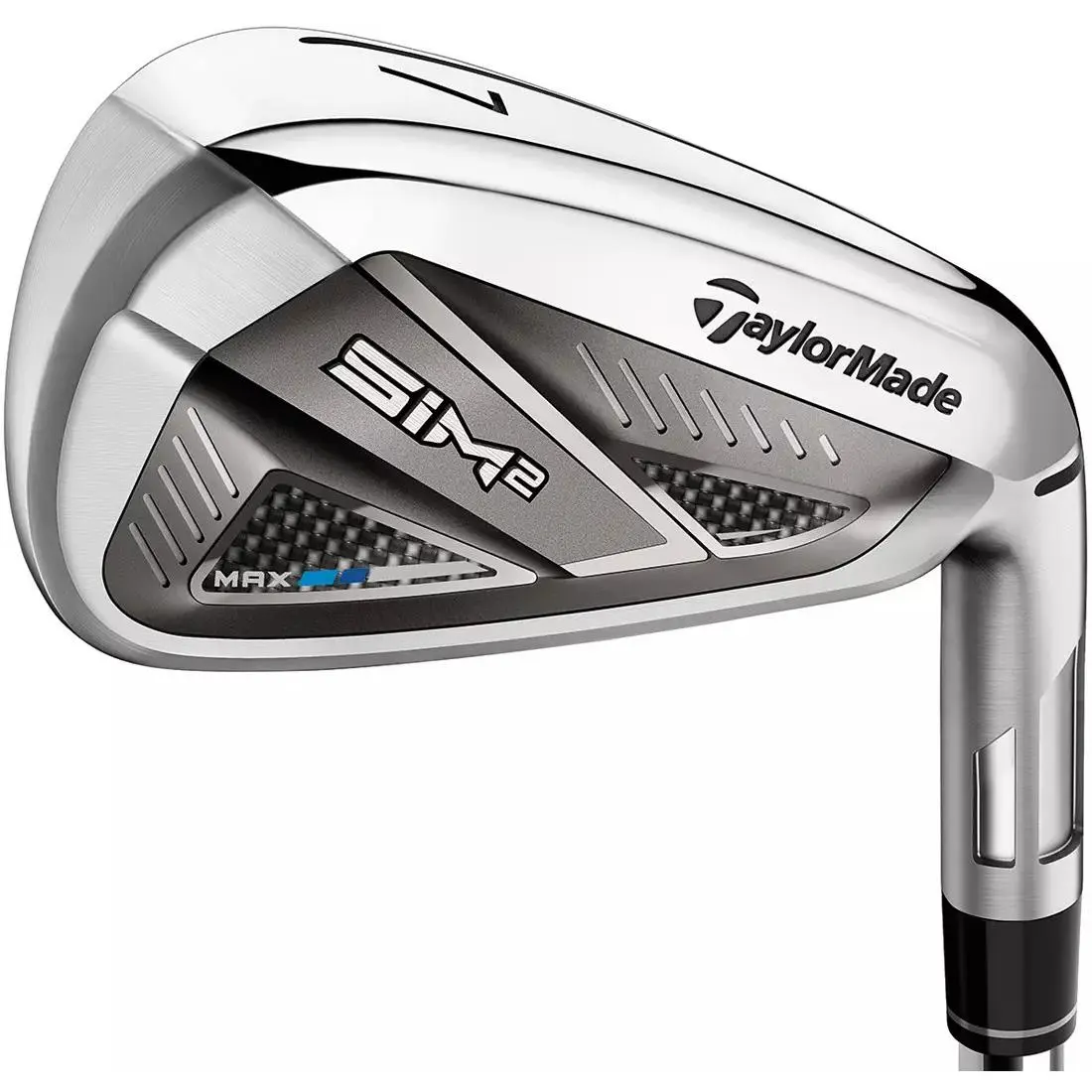 Taylormade SIM2 Max Irons RH Stiff Flex 5-PW AW Game-improvement Steel