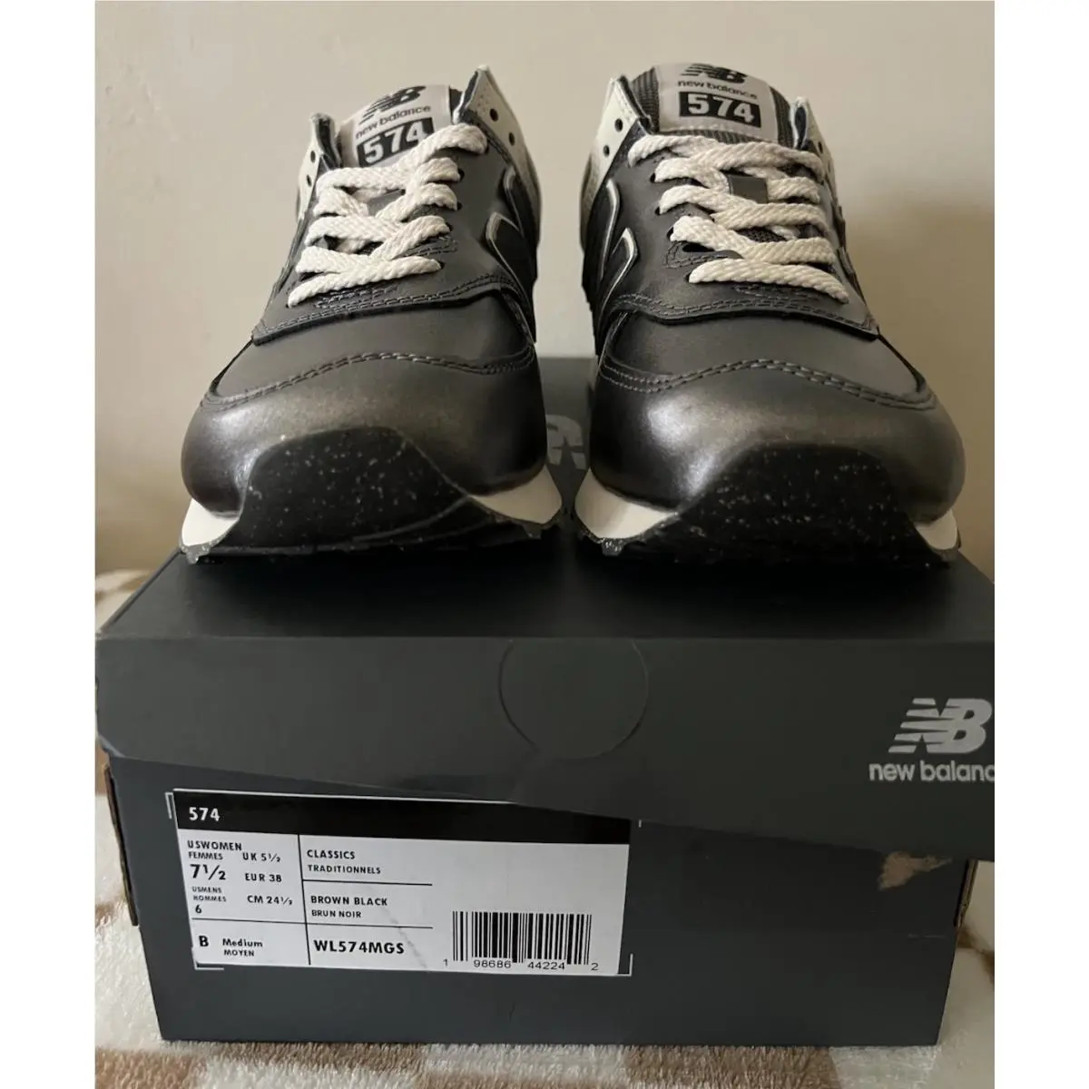 New Balance shoes - New Balance 574 - WL574MGS - Metallic Bronze/Black 9