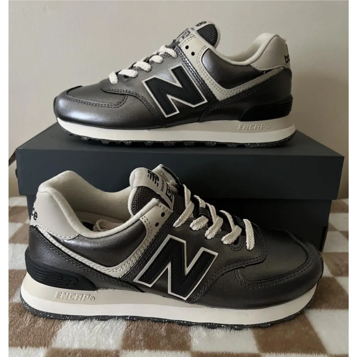 New Balance shoes - New Balance 574 - WL574MGS - Metallic Bronze/Black 1