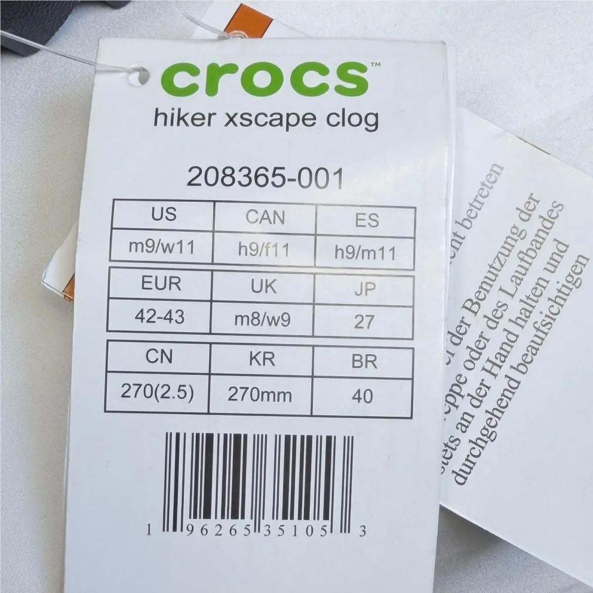 Crocs shoes - Hiker Xscape Clog - Hiker Xscape Clog - Black 5