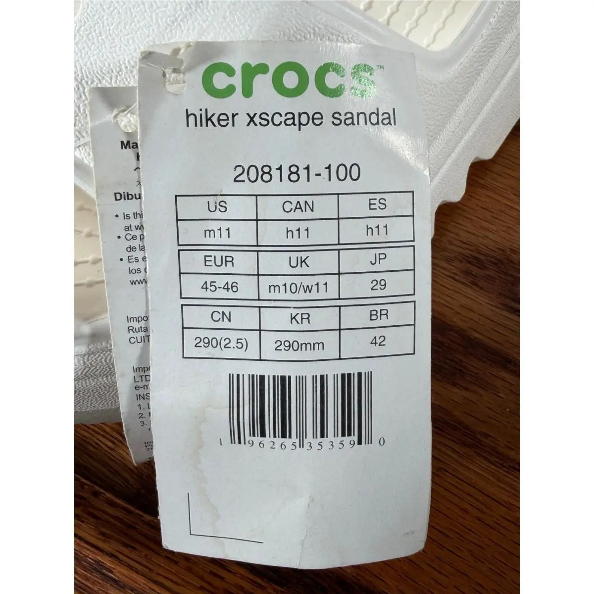 Crocs shoes - Hiker Xscape Sandal - Hiker Xscape Sandal - White 6