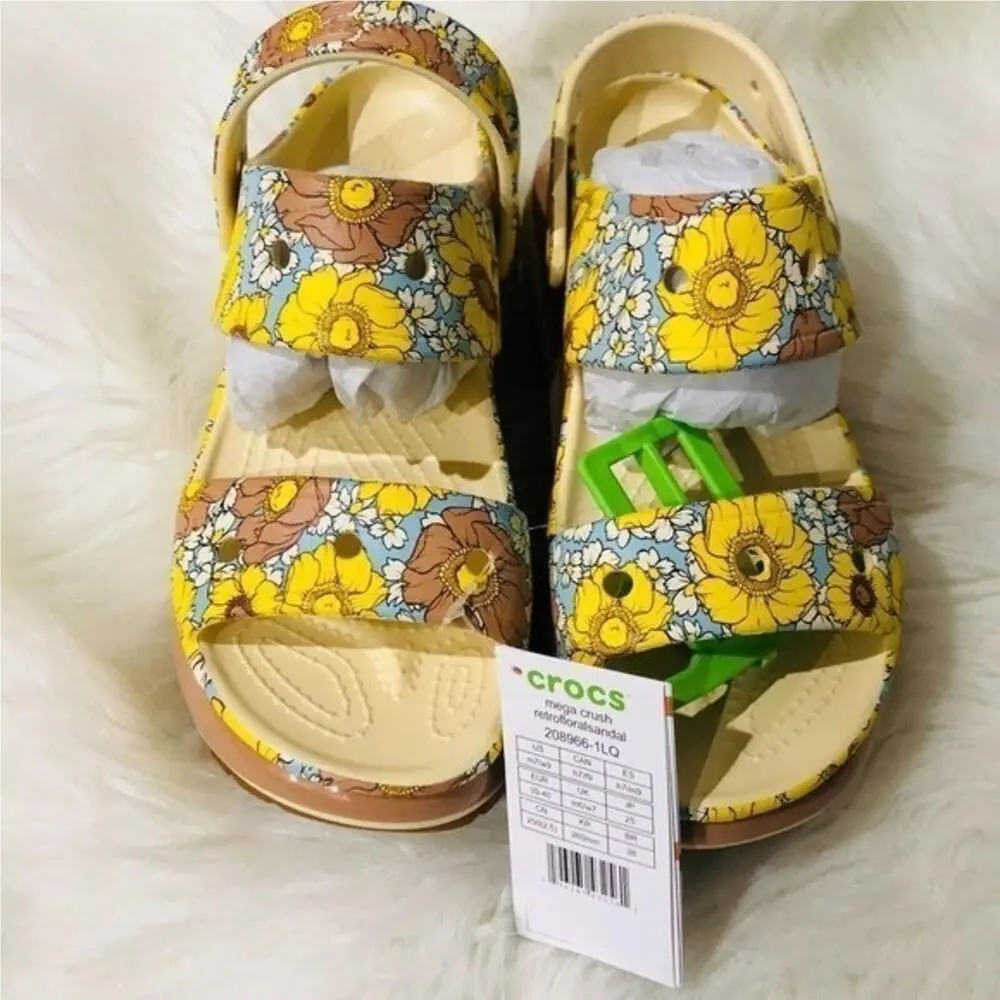 Crocs shoes - Mega Crush Retro Floral Sandal - Multicolor 3