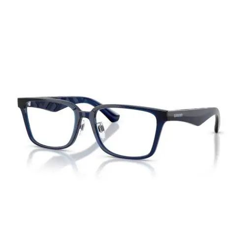 Burberry Men`s 56mm Transparent Shiny Blue Eyeglasses BE2450D-4110-56