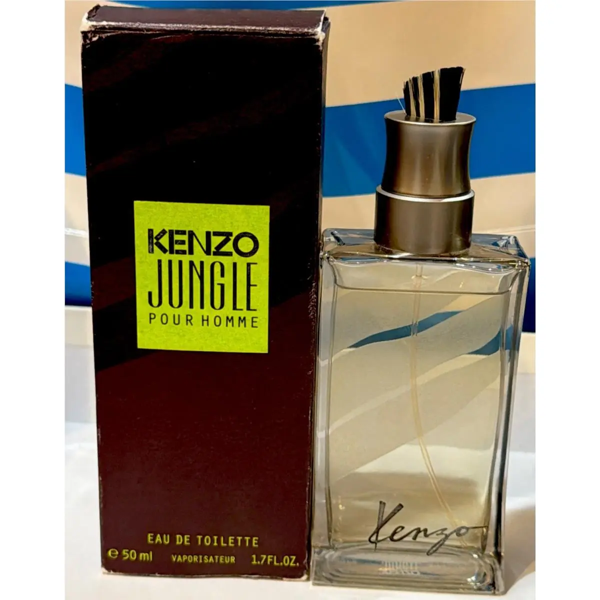 Kenzo Jungle Pour Homme Eau De Toilette 1.7fl.oz/50ml Natural Spray. New