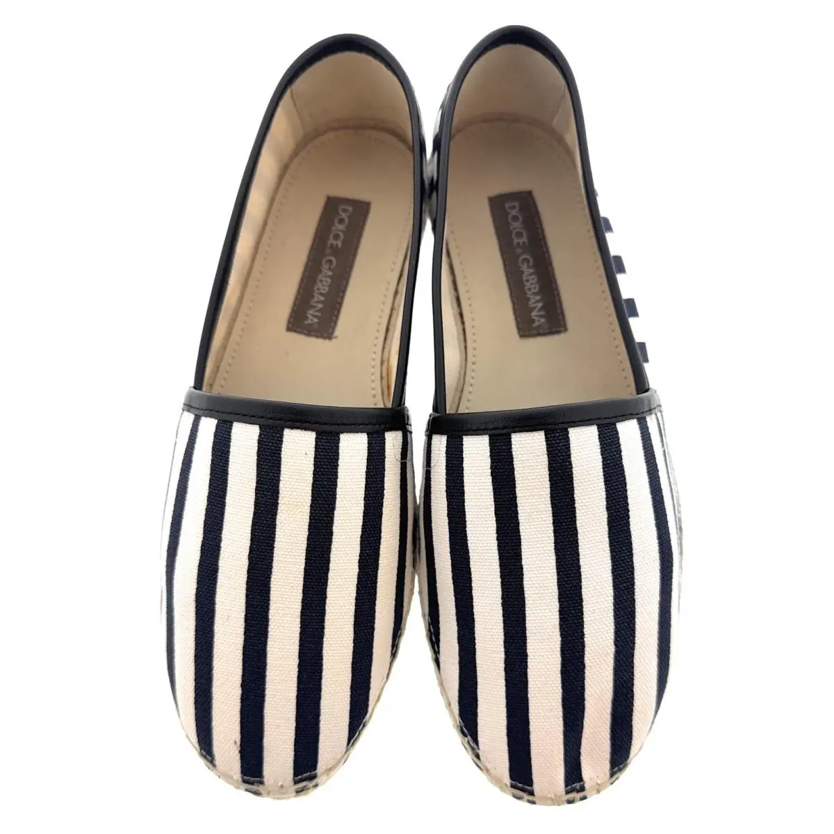 Dolce & Gabbana shoes - 0111A50023AD646HB063 - 0111A50023AD646HB063 - White/Navy Striped (UPC: 8058091320172) 1