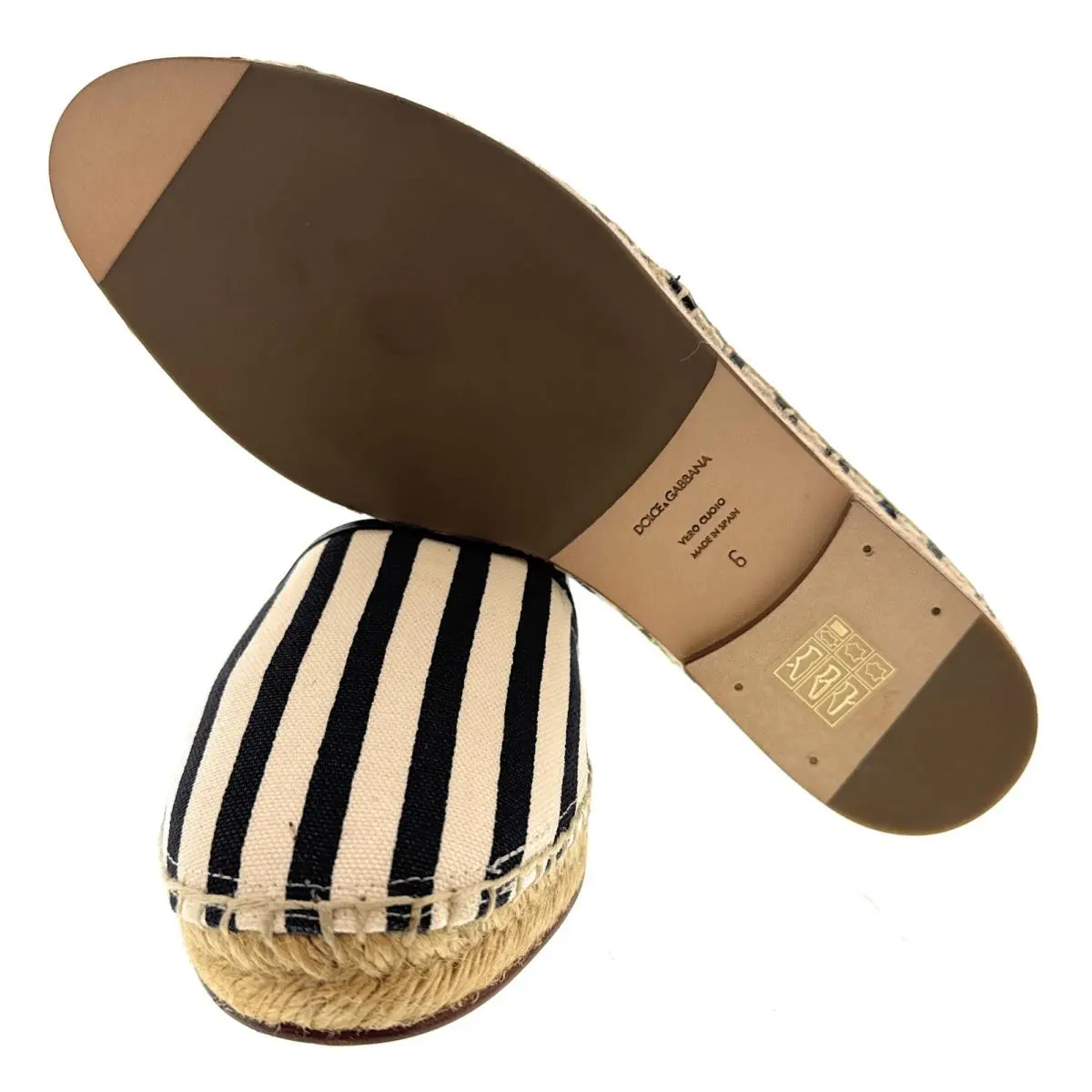 Dolce & Gabbana shoes - 0111A50023AD646HB063 - 0111A50023AD646HB063 - White/Navy Striped (UPC: 8058091320172) 2