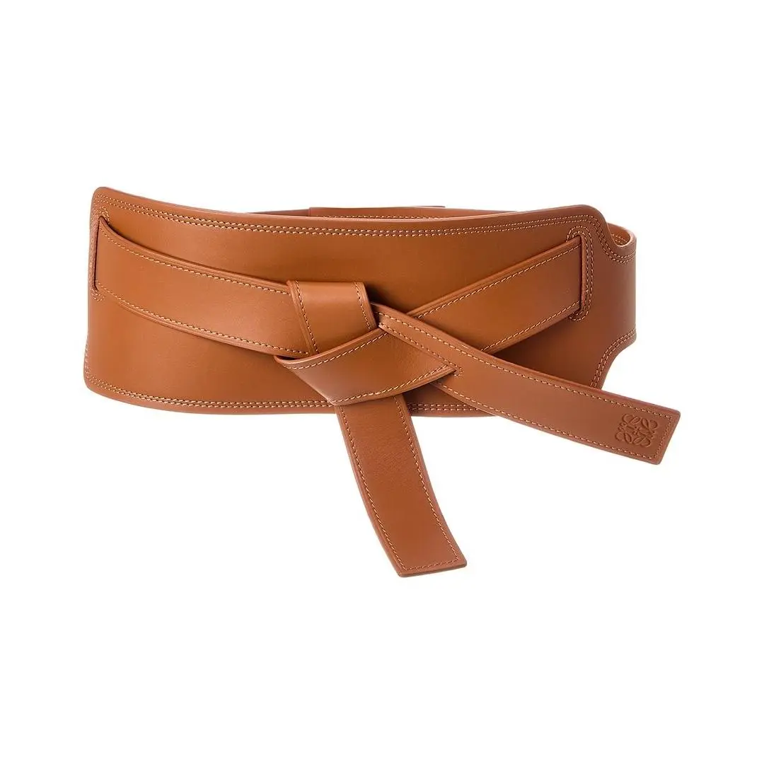 Gate Leather Belt Women`s Brown M by Loewe