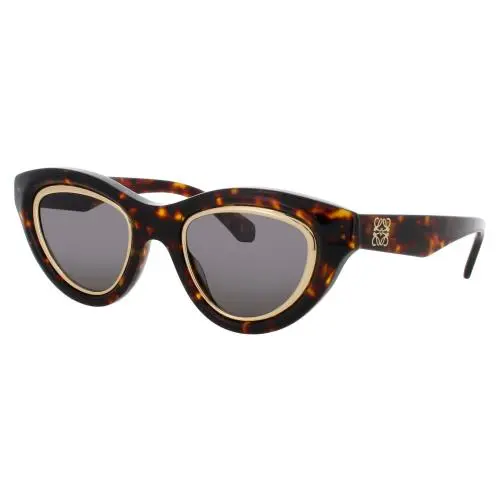 LW40182U 52A Sunglasses Havana Frame Smoke Lenses 53mm by Loewe