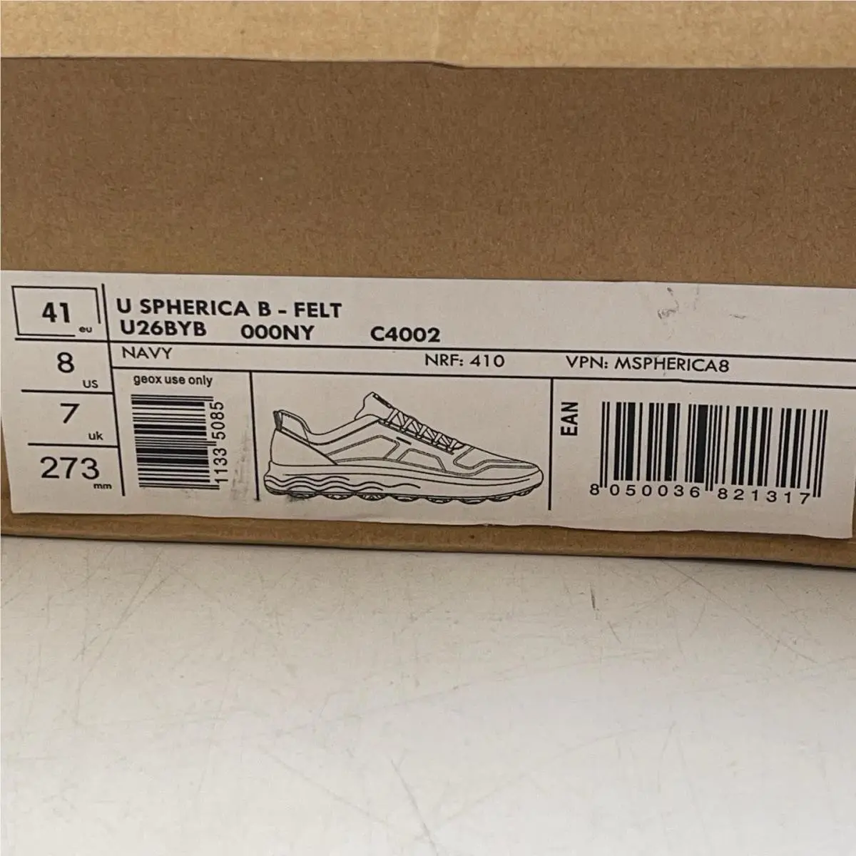 Geox shoes - Geox Spherica B Felt - Spherica Felt - U26BYB - Blue 0
