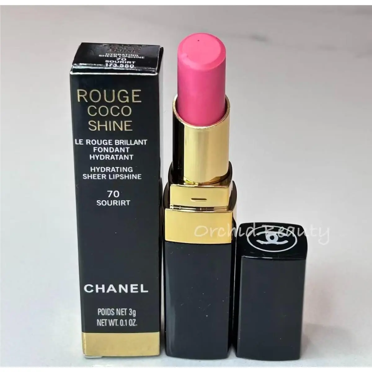 Lipstick Full Size 3 g/0.1 oz 3.5g/0.12oz 70 Sourirt (Hydrating Sheer Shine) by Chanel