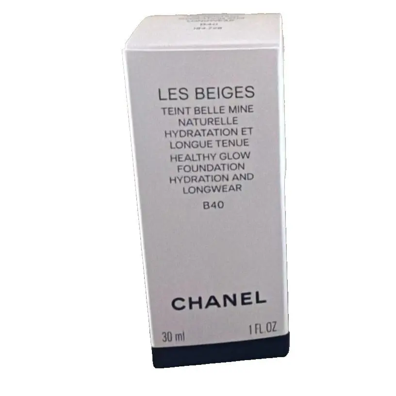 Chanel Les Beiges Healthy Glow Foundation Hydration and Longwear B40 1 OZ