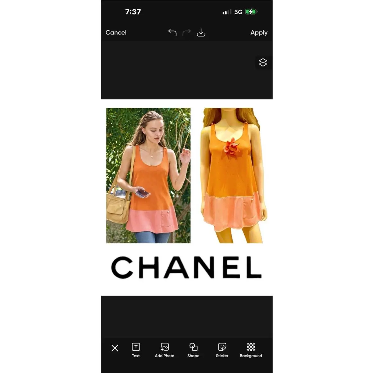 Chanel clothing - 2014 Spring Collection - Spring Collection - Orange, Manufacturer: Orange Pink 15