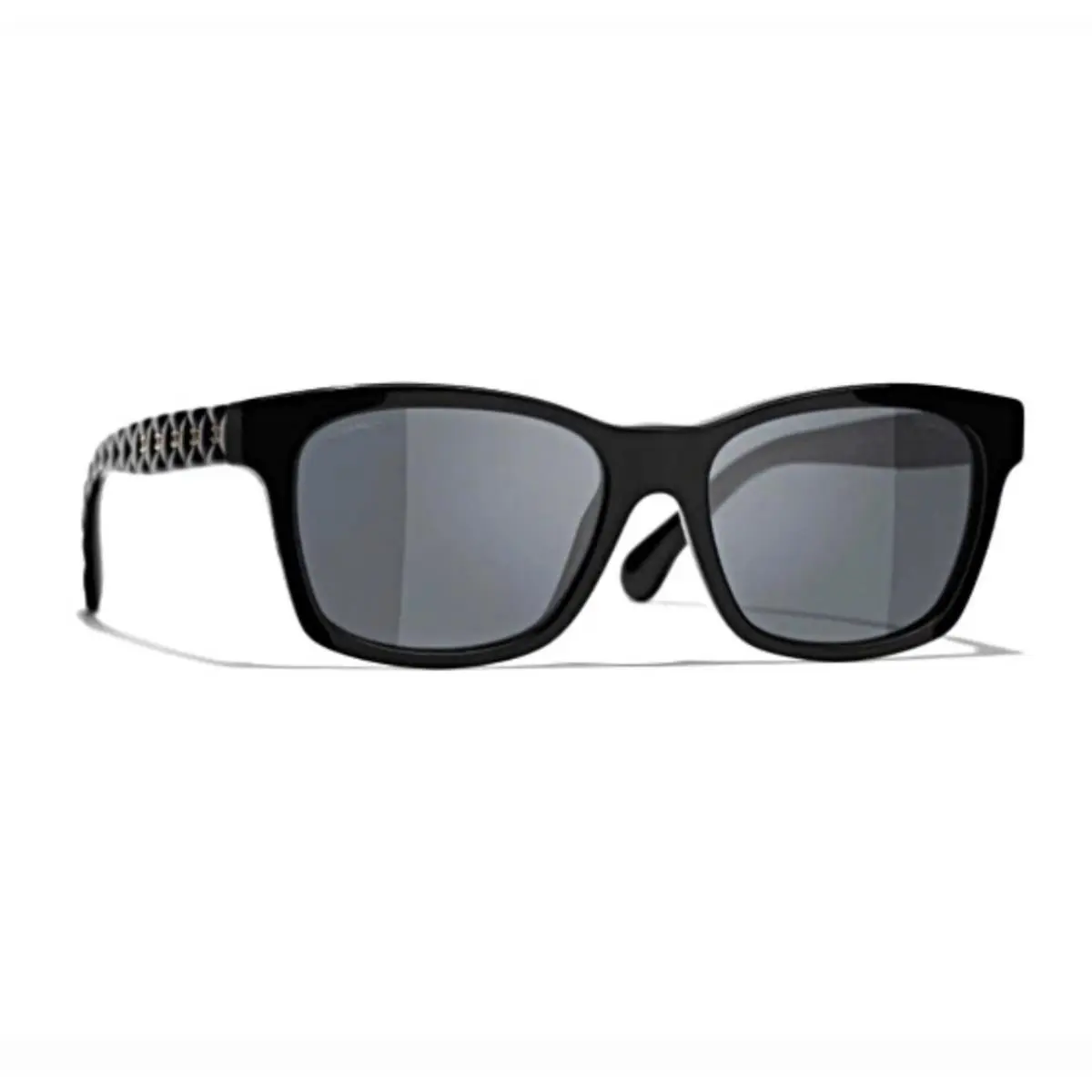 Chanel Sunglasses 5484 c 760/S8 Black Gray Square Polarized Notes