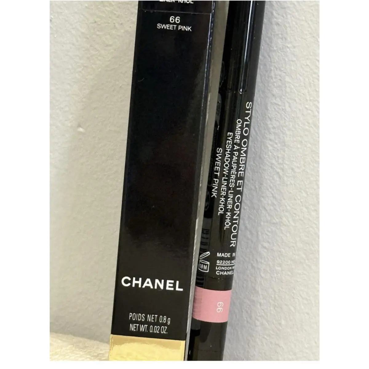 Chanel 66 Sweet Pink Stylo Ombré Et Contour Eyeshadow Liner Kohl Htf