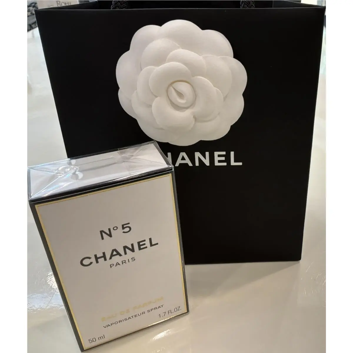 Chanel Perfume N0 5 Paris Eau DE Parfum 1.7 OZ 50 Ml with Bag