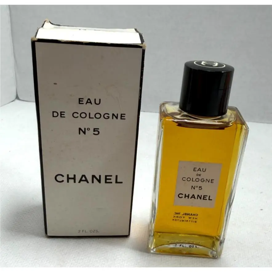 Vintage Chanel No. 5 Eau De Cologne 2 Fl. Oz. In Box Full