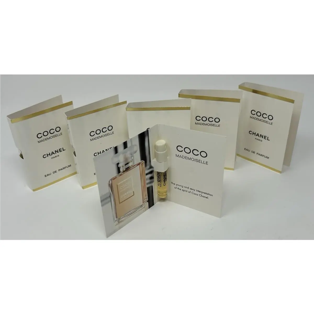 6x Chanel Coco Mademoiselle Eau De Parfum 0.05 oz 1.5 ml Each Sample Spray AG